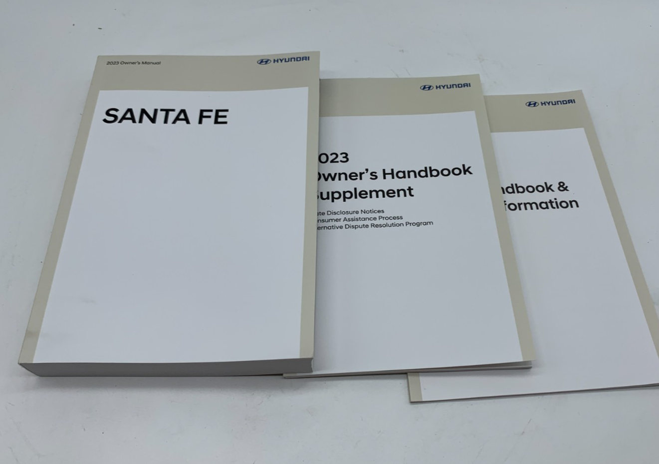 2023 Hyundai Santa FE Owners Manual Set OEM D01B62014