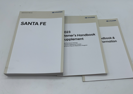 2023 Hyundai Santa FE Owners Manual Set OEM D01B62014