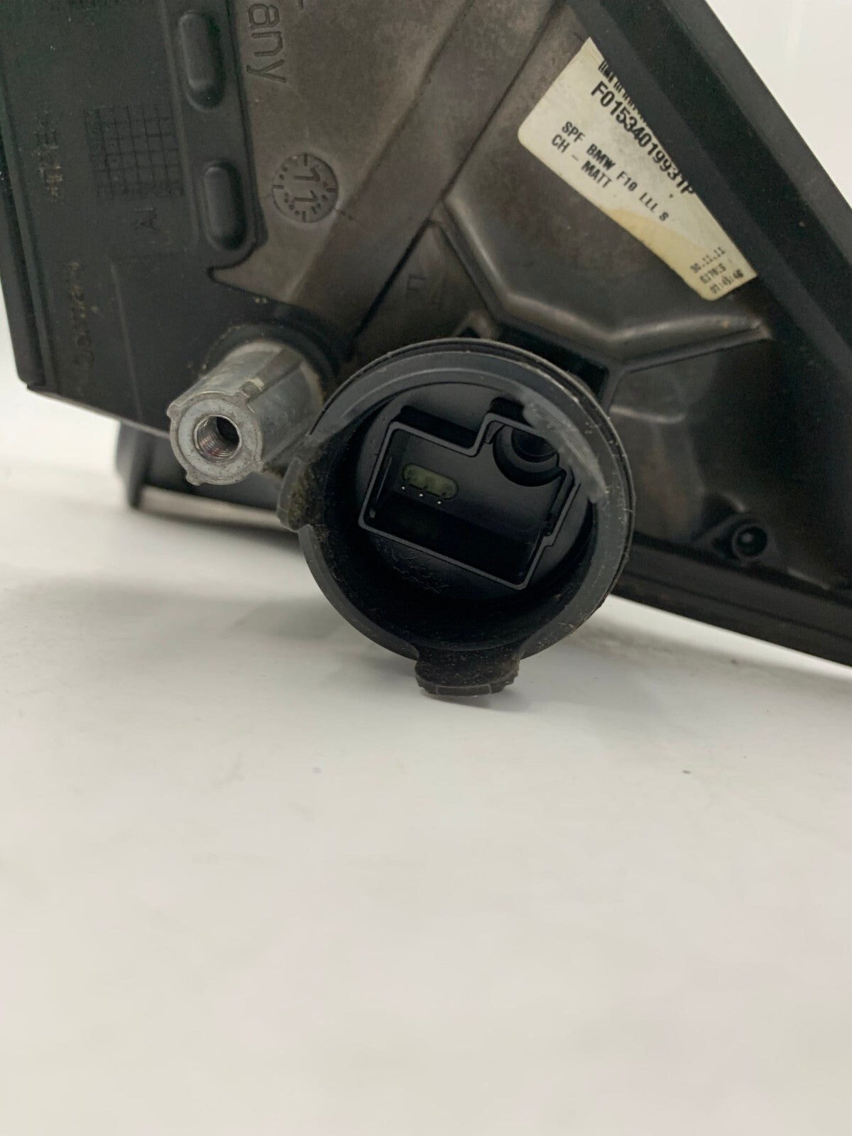 2011-2012 BMW 528i Driver Side View Power Door Mirror Black OEM D04B18081