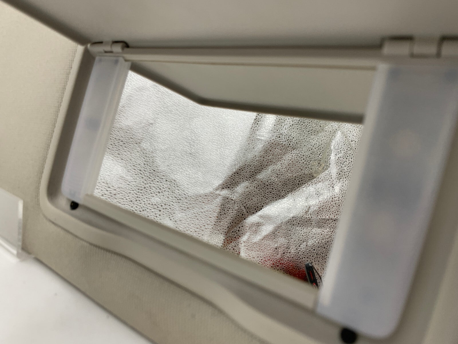 2010-2014 Subaru Legacy Passenger Sun Visor Gray Illumination OEM C04B65003