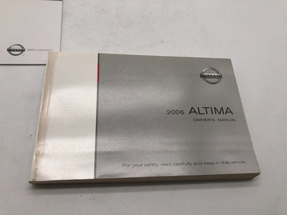 2006 Nissan Altima Owners Manual Set with Case OEM A01B05010