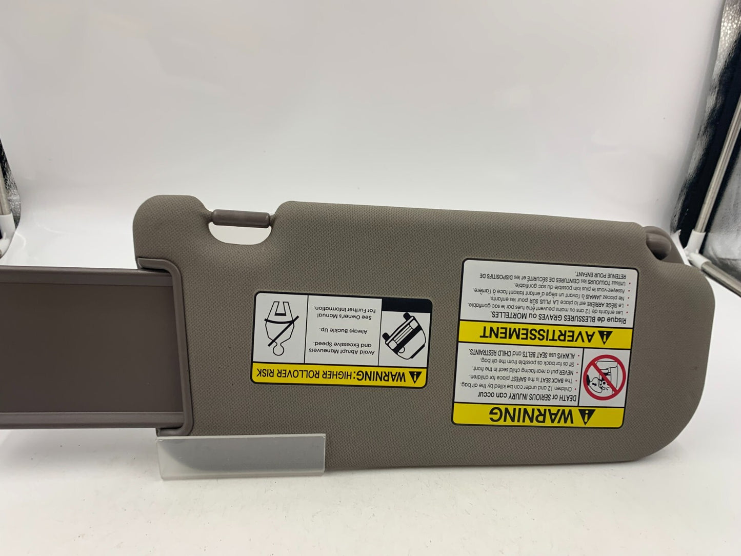 2010-2015 Hyundai Tucson Driver Sun Visor Gray OEM E01B39080