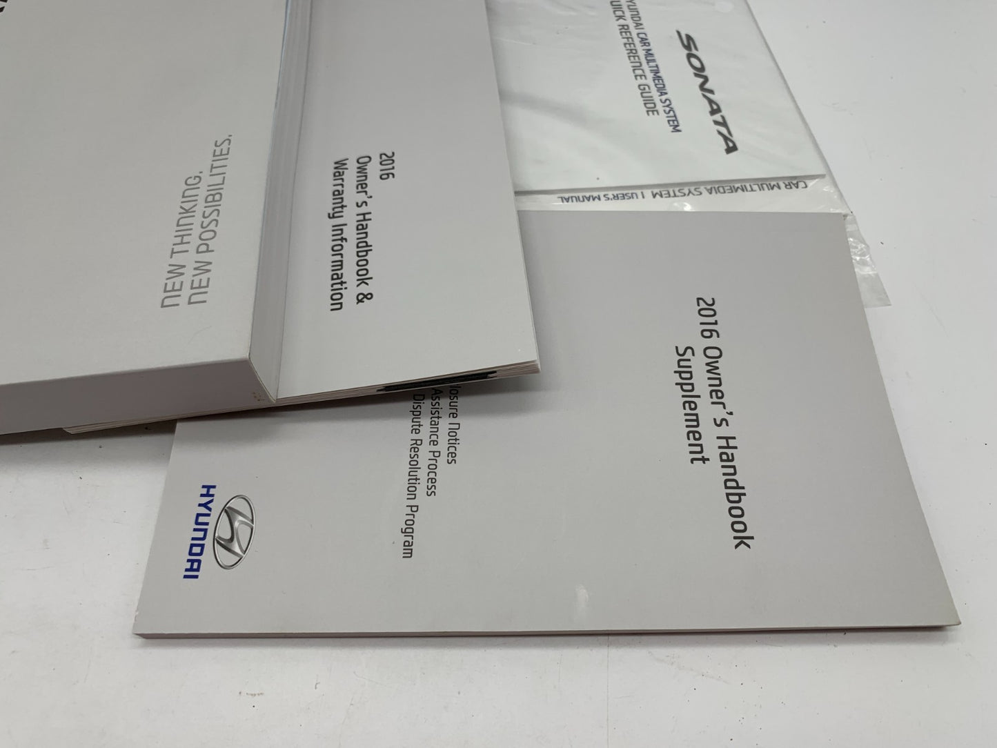 2016 Hyundai Sonata Owners Manual Set with Case OEM