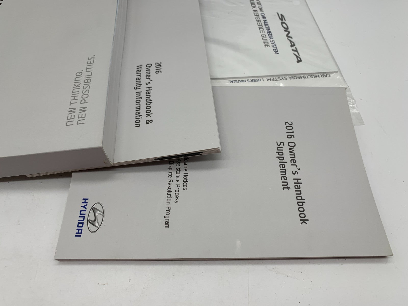 2016 Hyundai Sonata Owners Manual Set with Case OEM