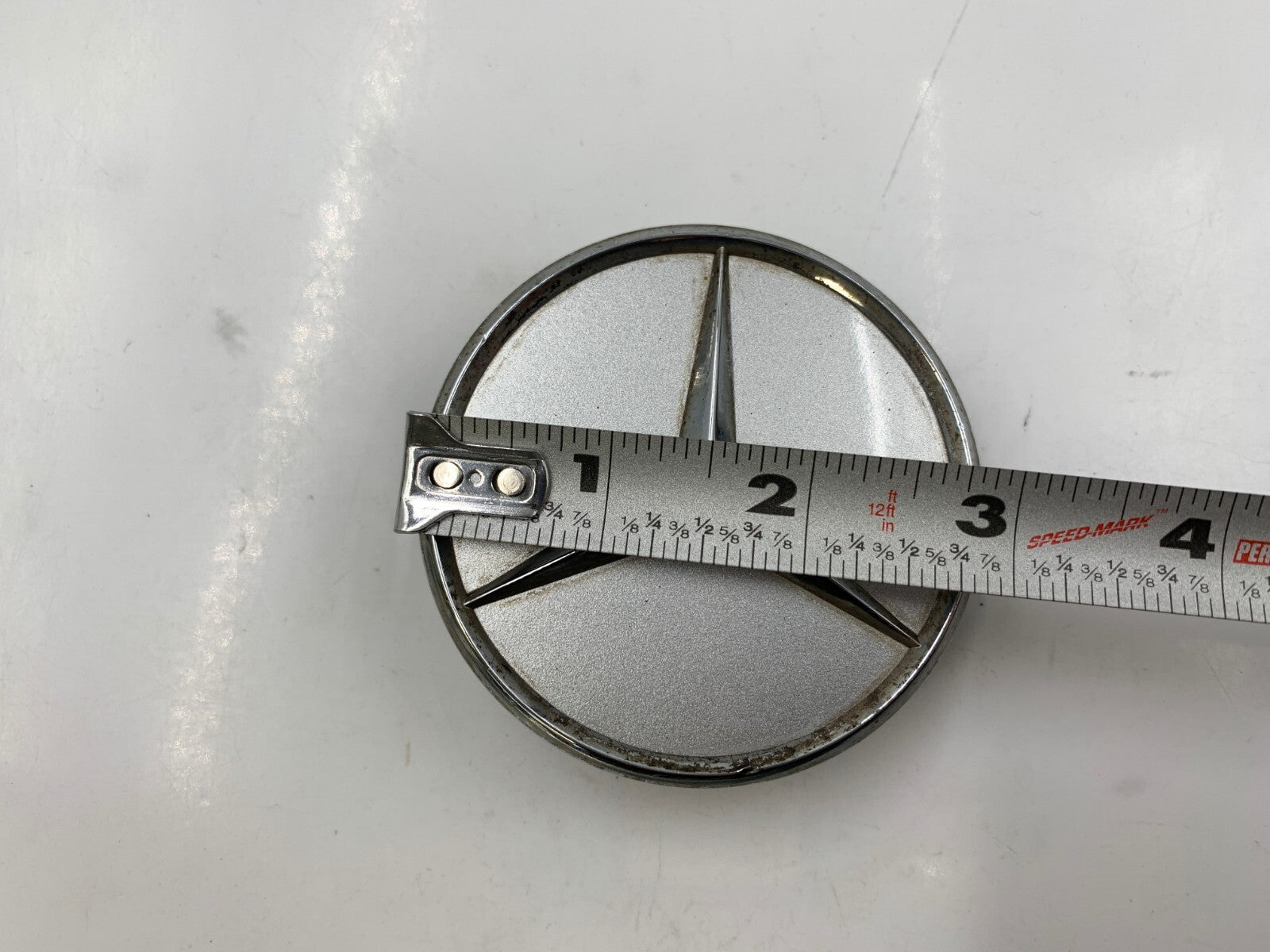 Mercedes-Benz Rim Wheel Center Cap Set of 2 Chrome 2-3/4 inch OEM B01B21031