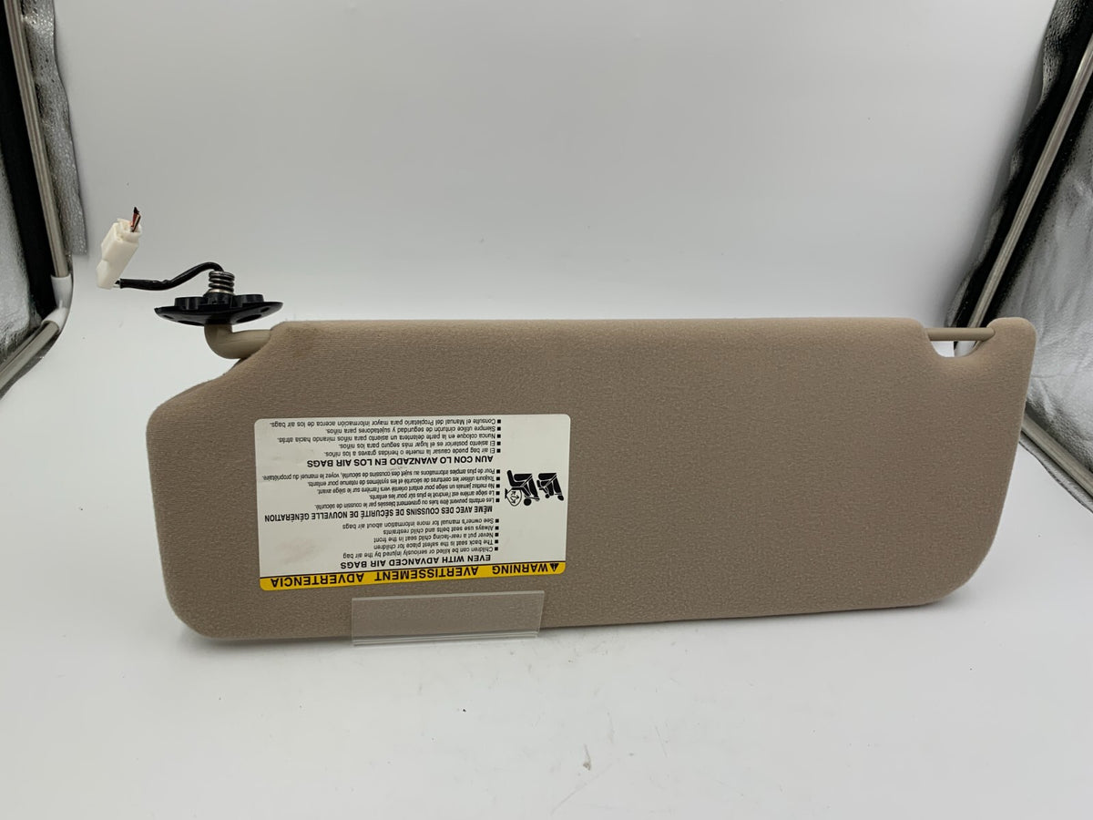 2011-2014 Toyota Sienna Passenger Sun Visor Tan Illuminated OEM C03B70006