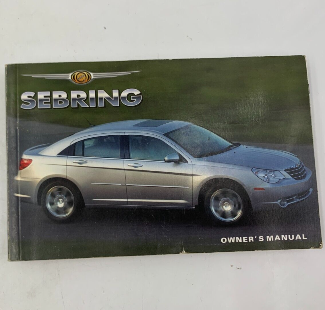 2007 Chrysler Sebring Owners Manual OEM C01B53017