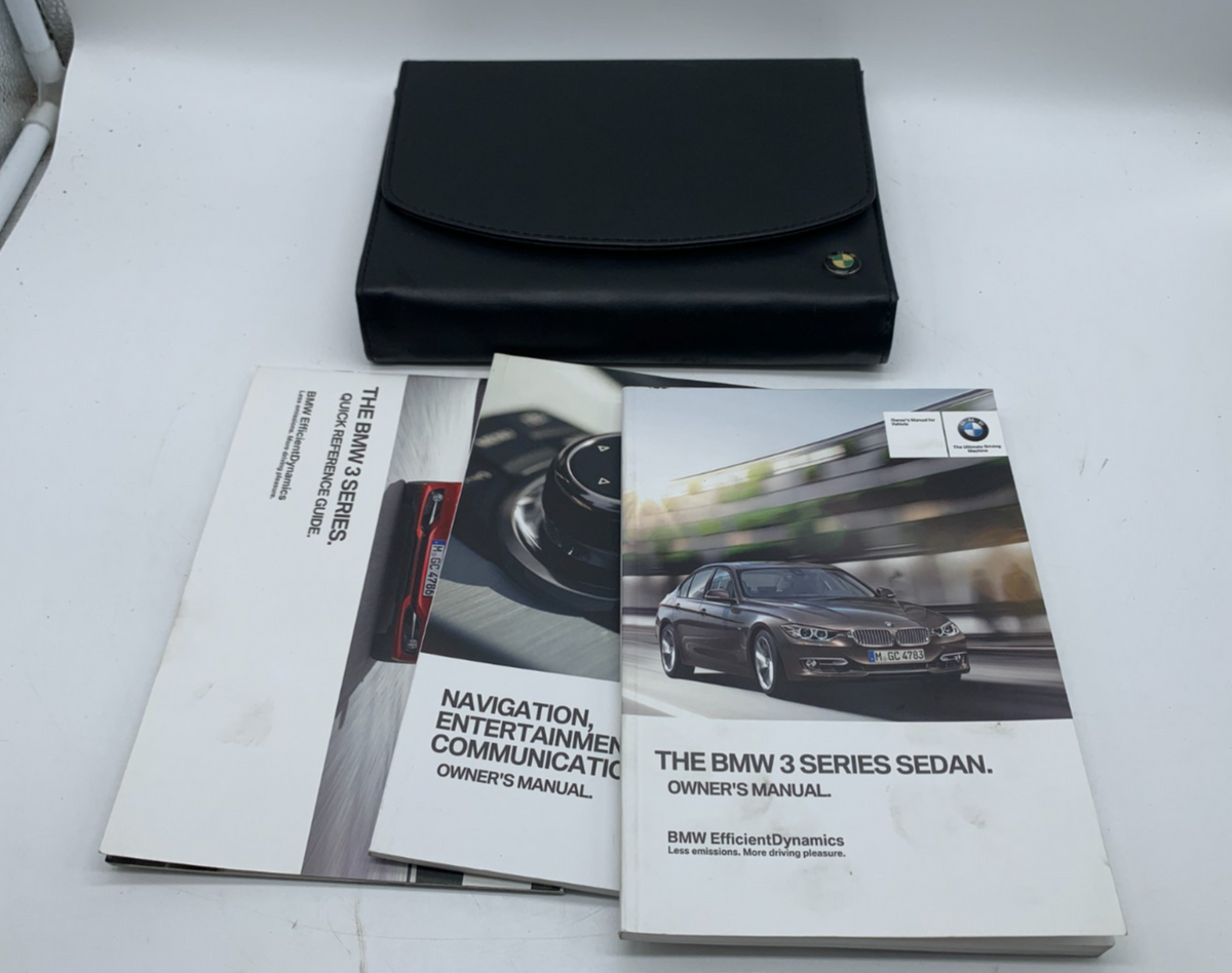 2013 BMW 3 Series Sedan Owners Manual Set with Case OEM D02B27007