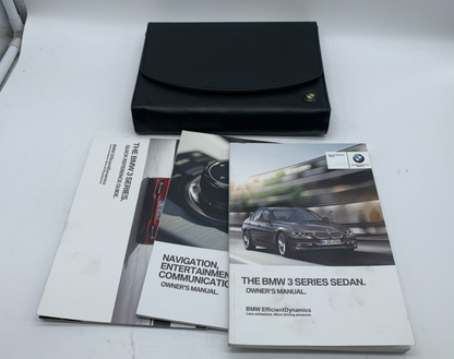 2013 BMW 3 Series Sedan Owners Manual Set with Case OEM D02B27007