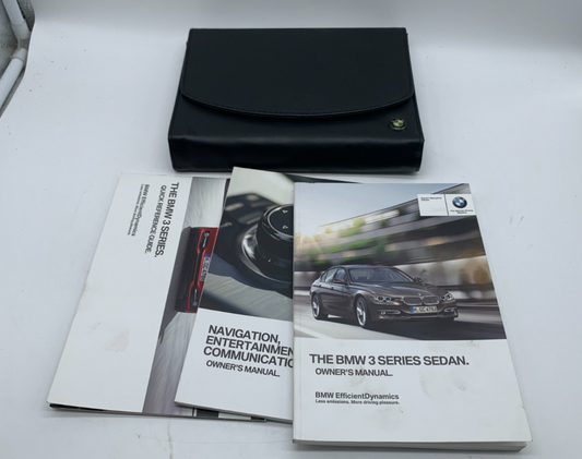 2013 BMW 3 Series Sedan Owners Manual Set with Case OEM D02B27007