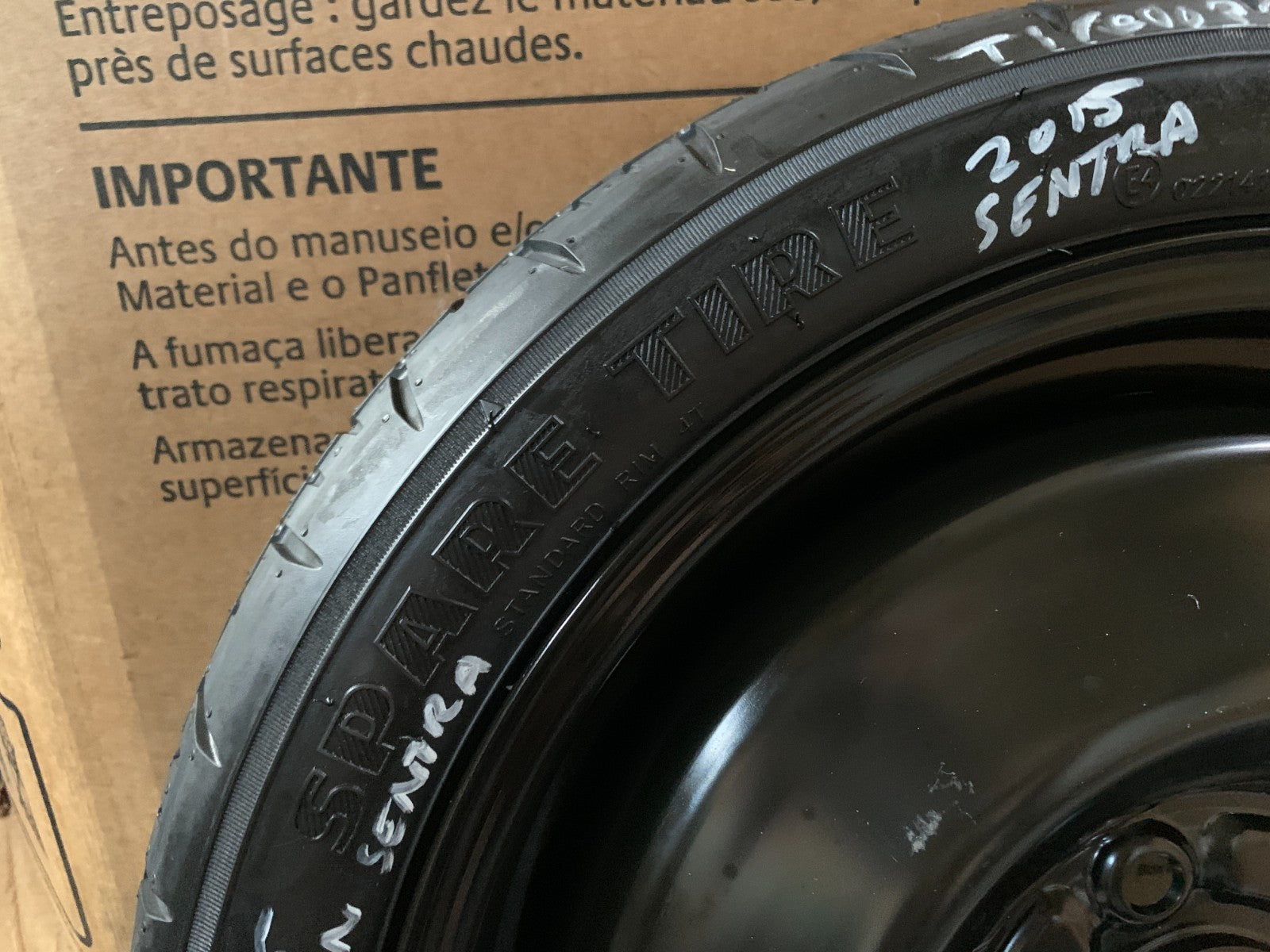 2015-2019 Nissan Sentra 16" Spare Tire Wheel Compact Donut T125/70D18