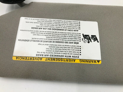 2005-2010 Toyota Sienna Passenger Sun Visor Gray Illuminated OEM E03B67001