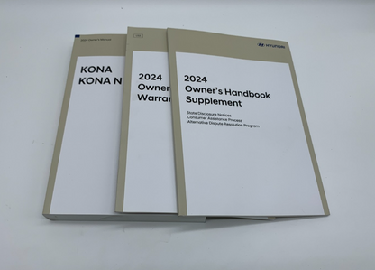 2024 Hyundai Kona Owners Manual Set OEM B04B49018