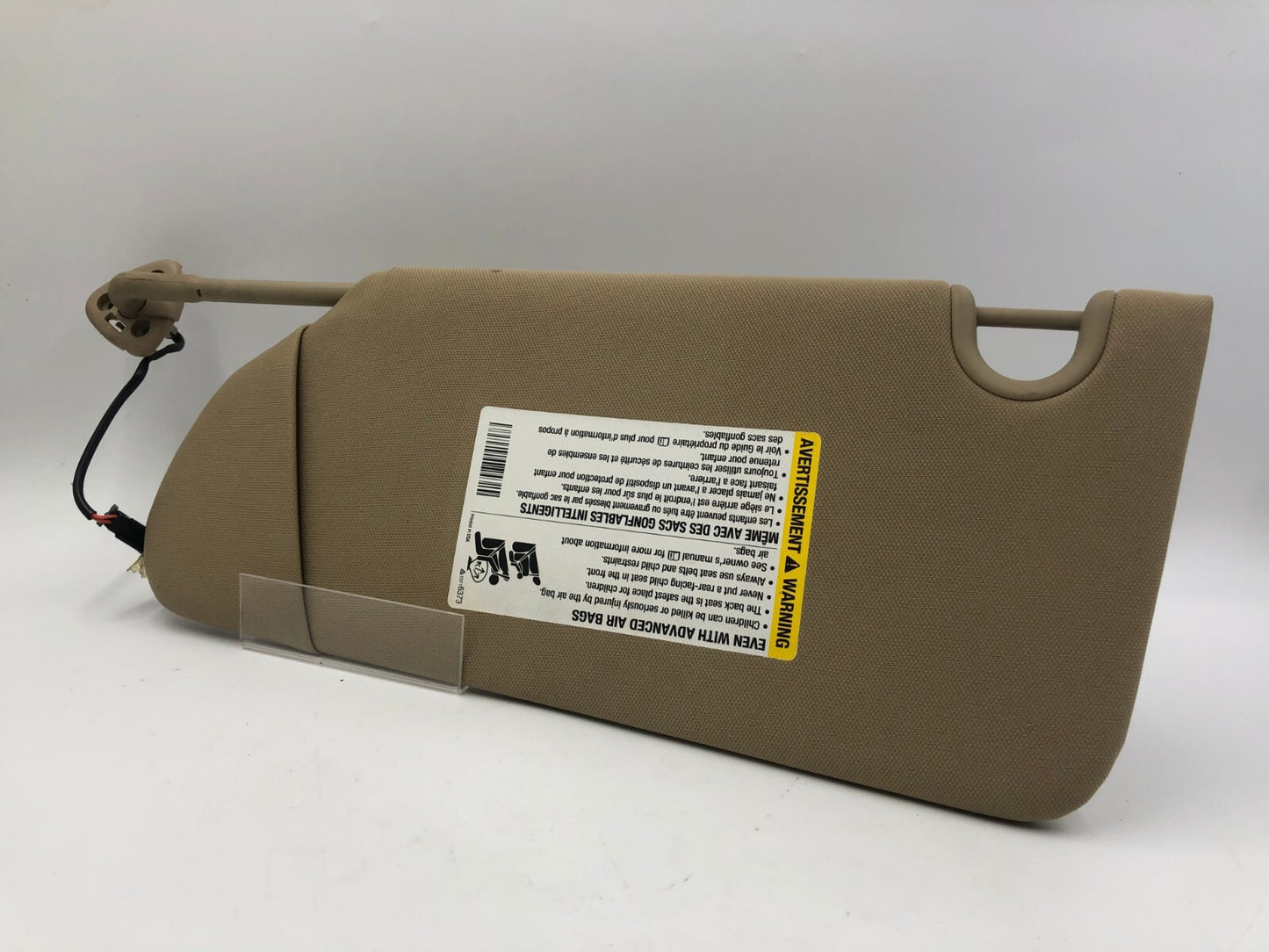 2006-2011 Buick Lucerne Passenger Sun Visor Brown Illumination OEM C03B67005