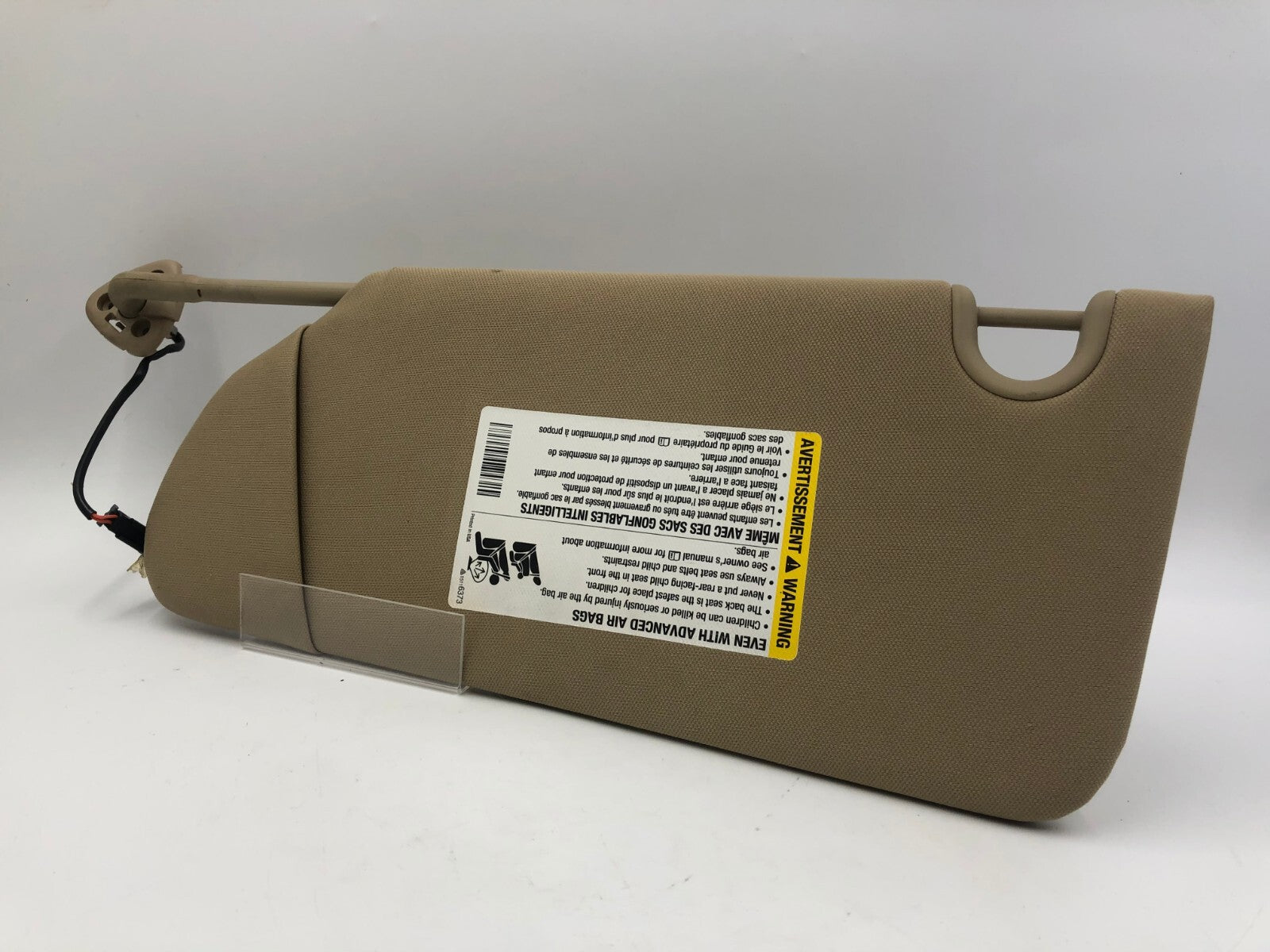 2006-2011 Buick Lucerne Passenger Sun Visor Brown Illumination OEM C03B67005