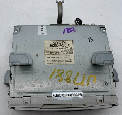 2005-2007 Toyota Avalon Center Console Radio AM FM CD Radio Receiver OEM