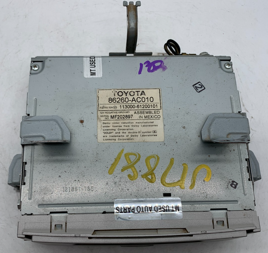 2005-2007 Toyota Avalon Center Console Radio AM FM CD Radio Receiver OEM