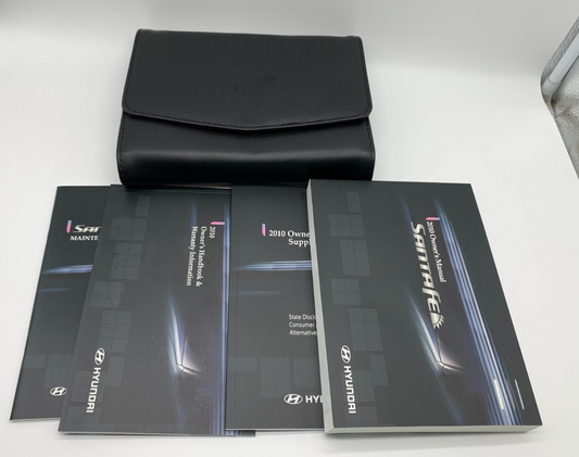 2010 Hyundai Santa FE Owners Manual Set with Case OEM B04B49013