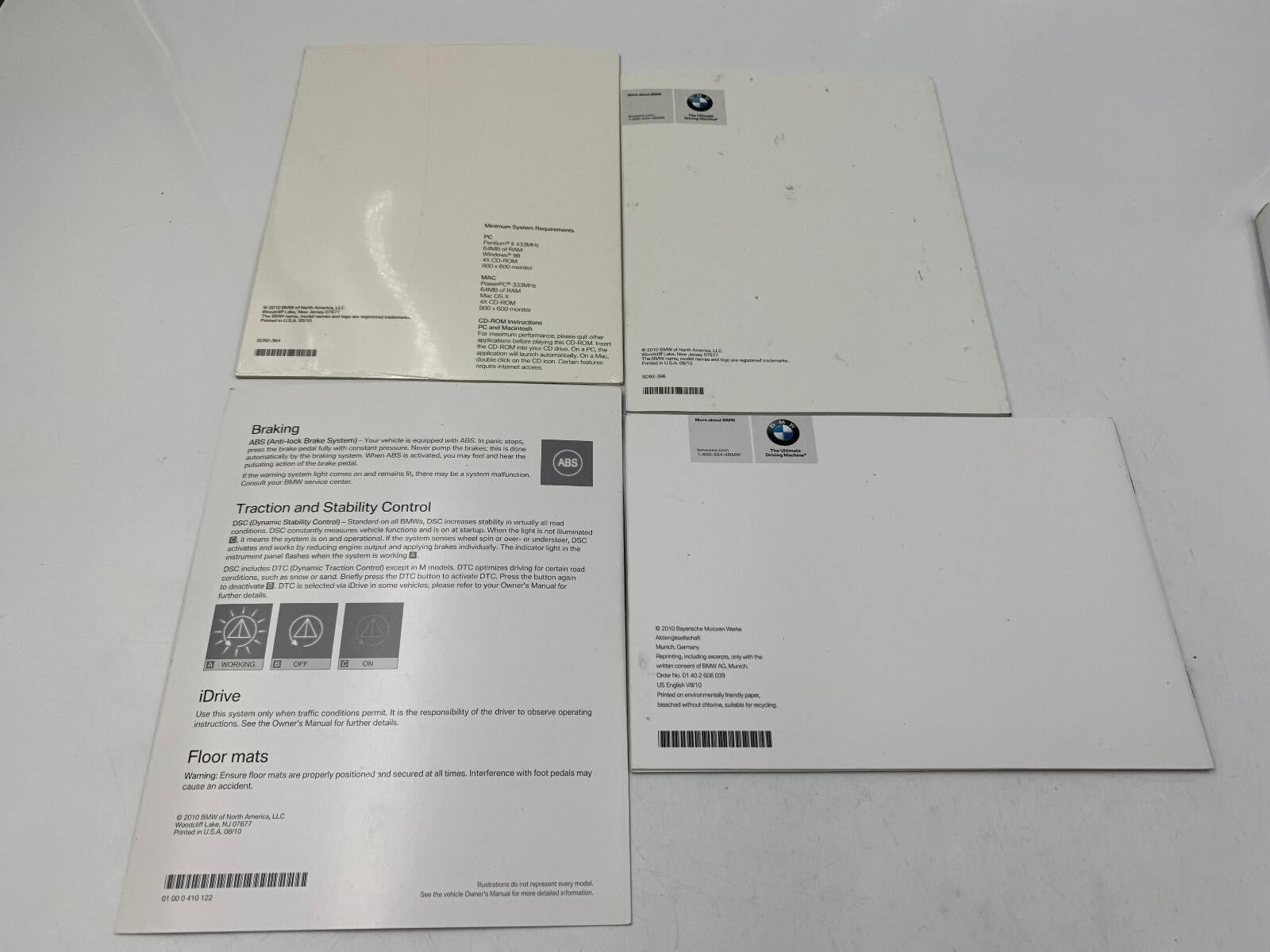 2011 BMW 550i Sedan Owners Manual Set with Case OEM D02B08045