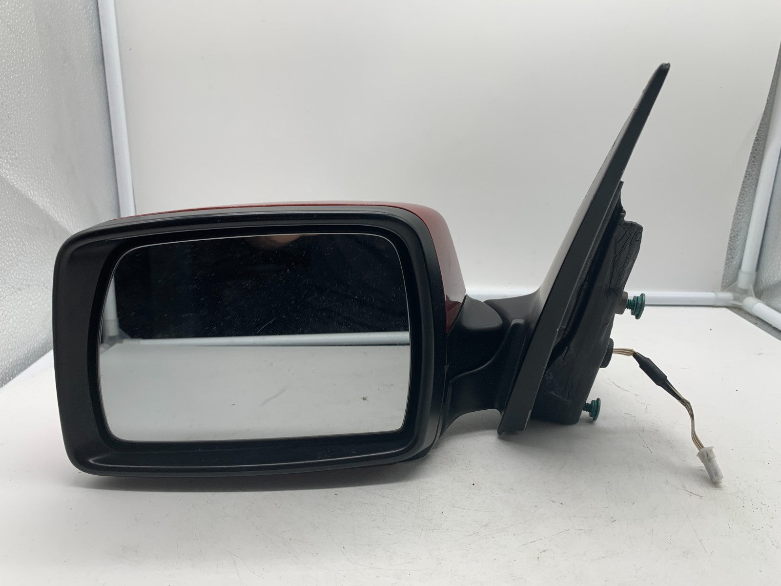 2004-2009 BMW X3 Driver Side View Power Door Mirror Red OEM A04B52038