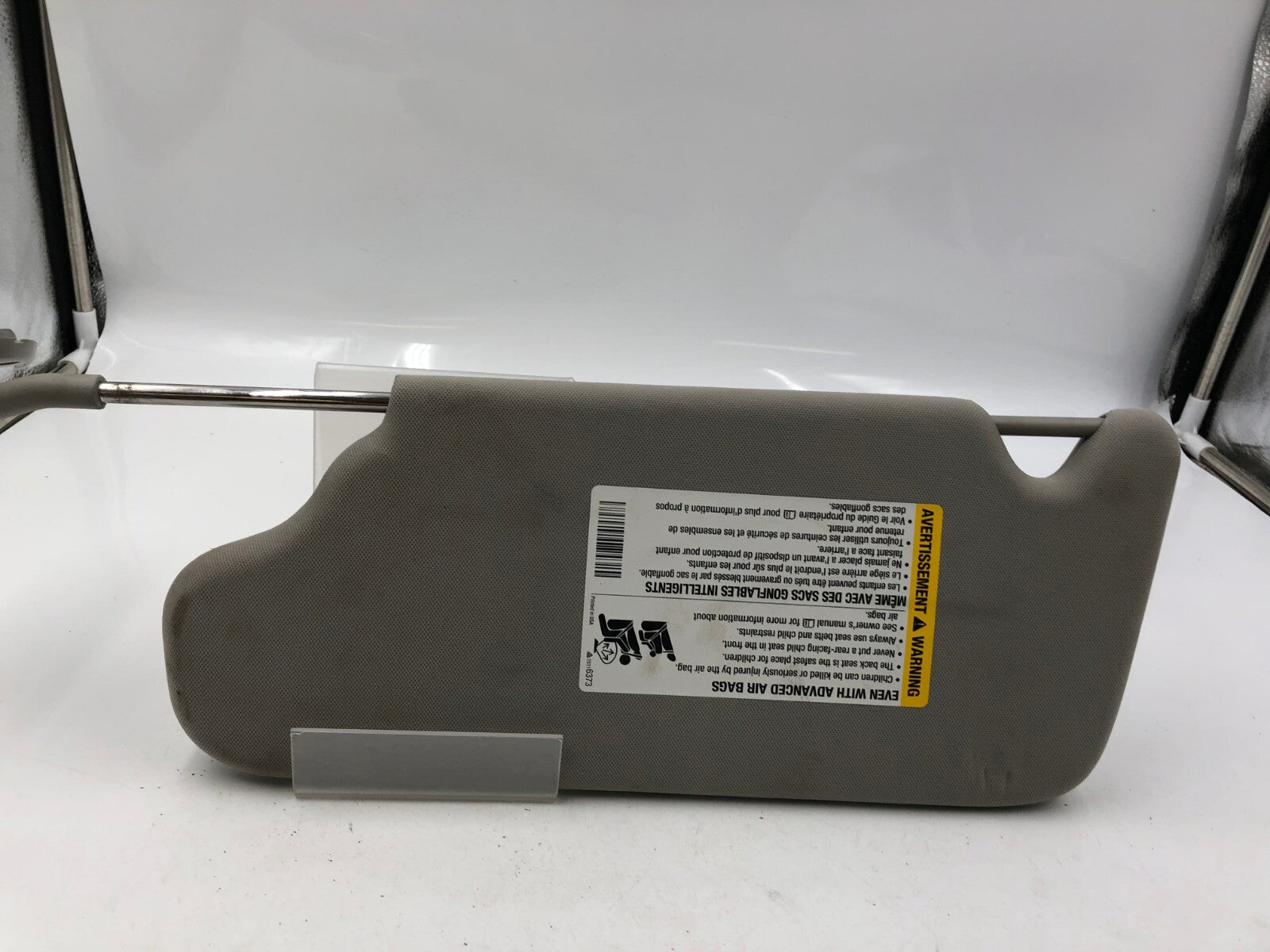 2006-2016 Chevrolet Impala Passenger Sun Visor Gray OEM A03B33043