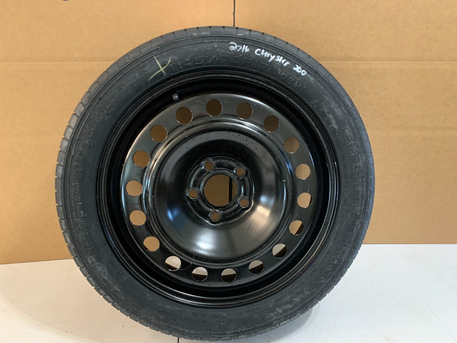 2015-2017 Chrysler 200 17" Spare Tire with Jack Kit Compact Donut T145/70R17
