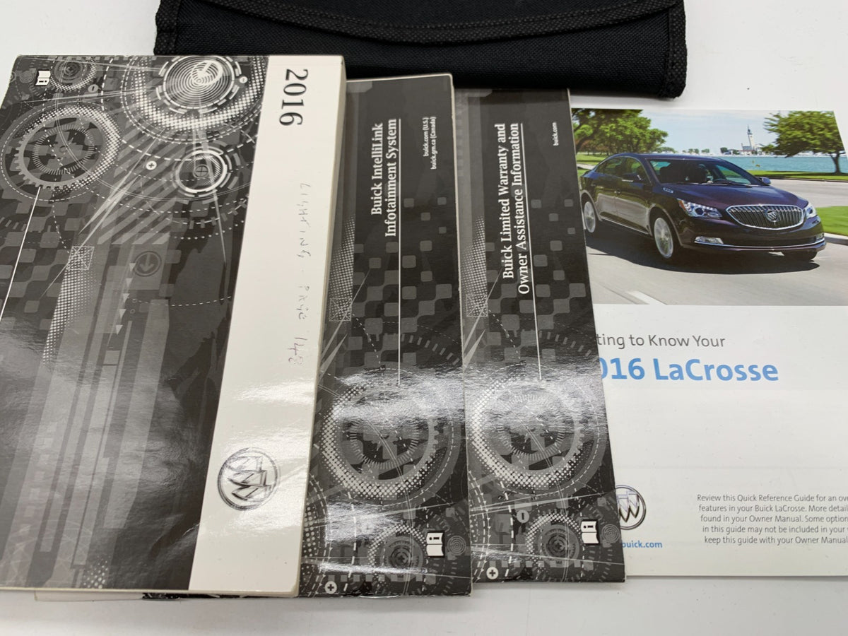 2016 Buick Lacrosse Owners Manual Set with Case OEM