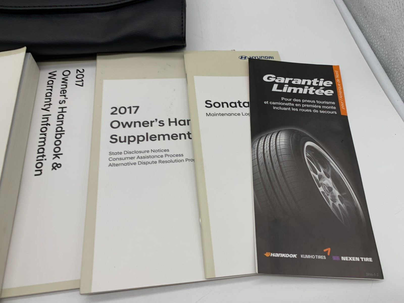 2017 Hyundai Sonata Owners Manual Set with Case OEM C01B07008
