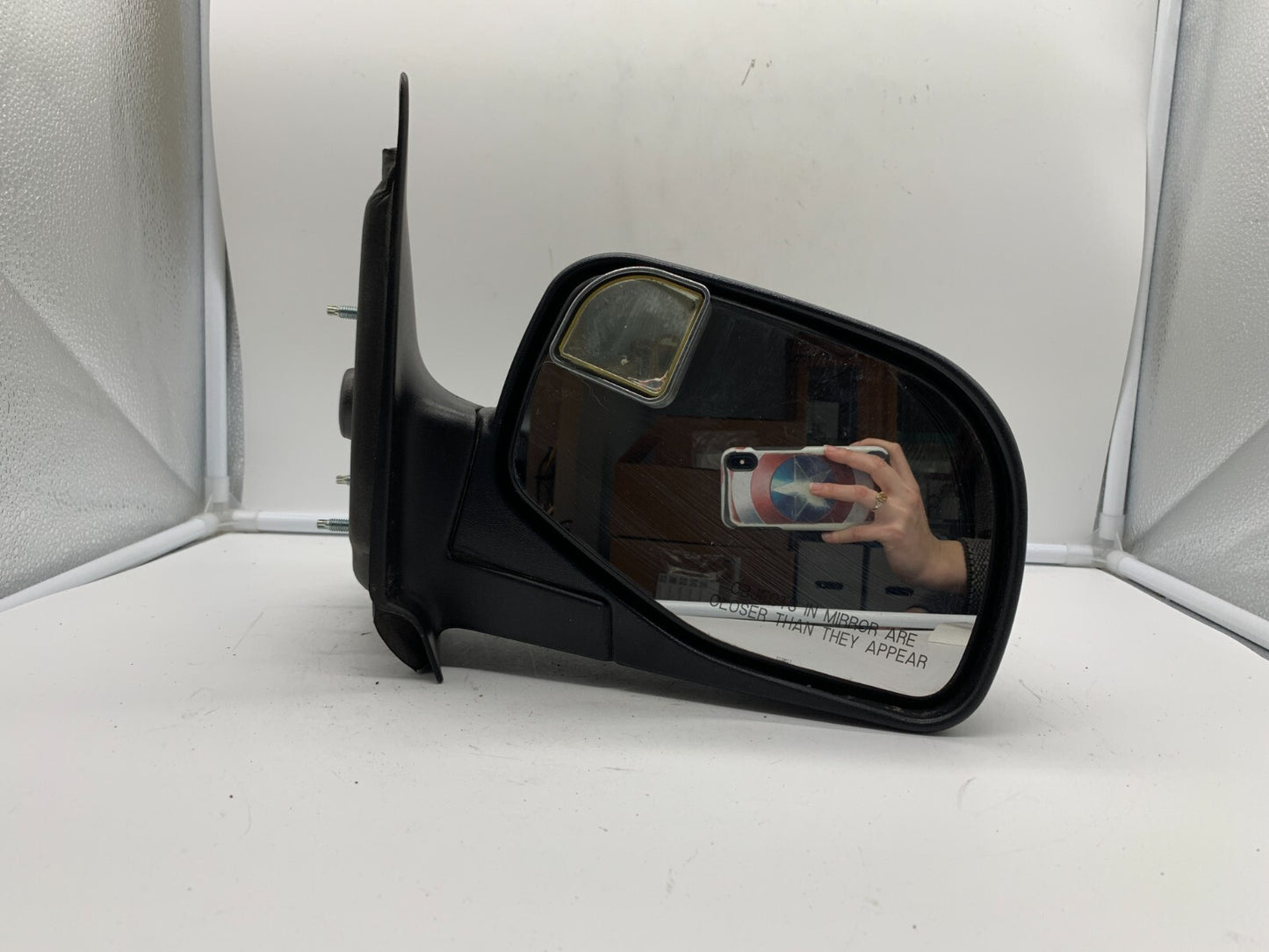 1998-2005 Ford Ranger Passenger Side View Manual Door Mirror Black OEM E02B33024