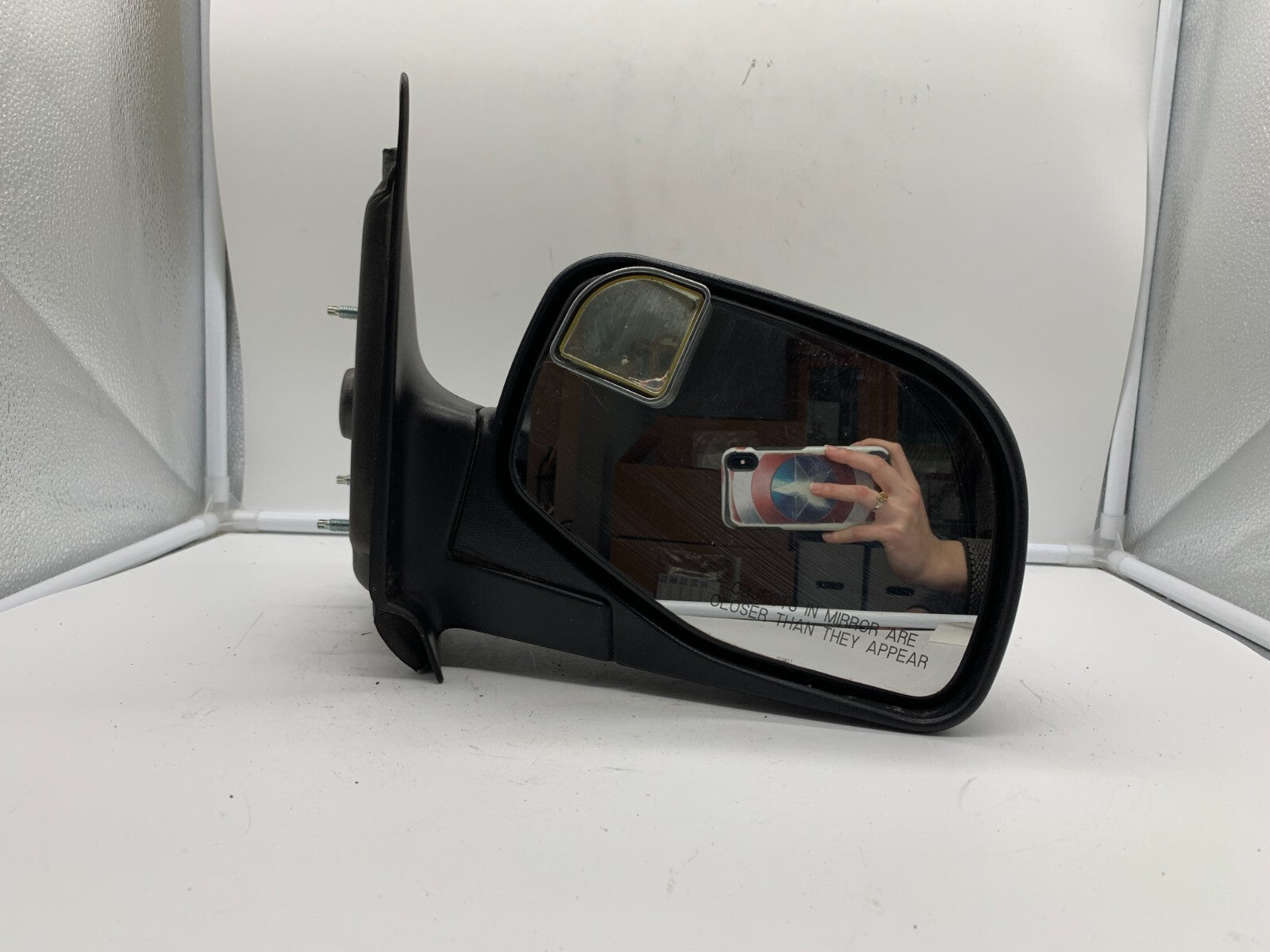 1998-2005 Ford Ranger Passenger Side View Manual Door Mirror Black OEM E02B33024