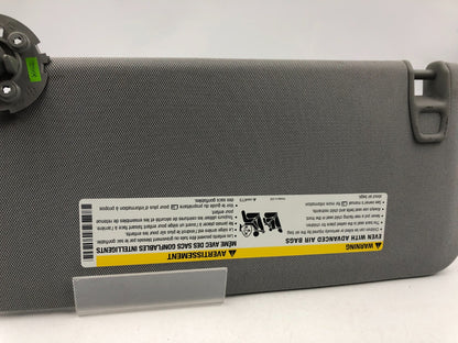 2017-2022 Chevrolet Trax Passenger Sun Visor Gray Illuminated OEM D03B30084