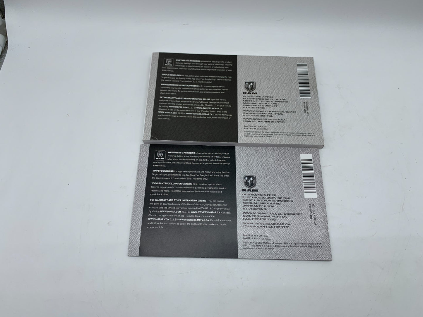 2019 Ram 1500 Owners Manual Set OEM B01B22010