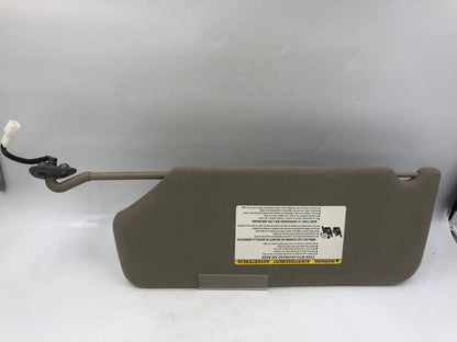 2011-2014 Toyota Sienna Passenger Sun Visor Illuminated Beige OEM A03B21052
