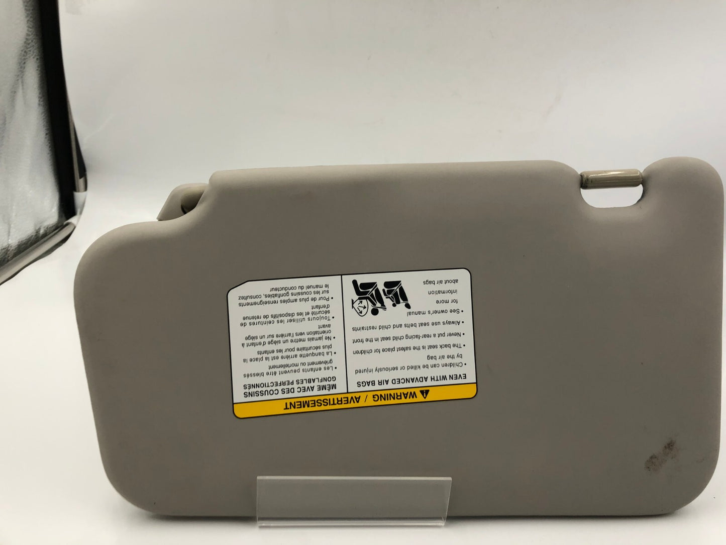 2011-2013 Nissan Juke Passenger Sun Visor Gray OEM B01B32040