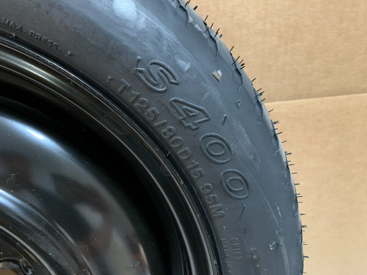 2013-2020 Hyundai Elantra 15" Spare Tire T125/80D15 Compact Donut