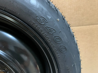 2013-2020 Hyundai Elantra 15" Spare Tire T125/80D15 Compact Donut
