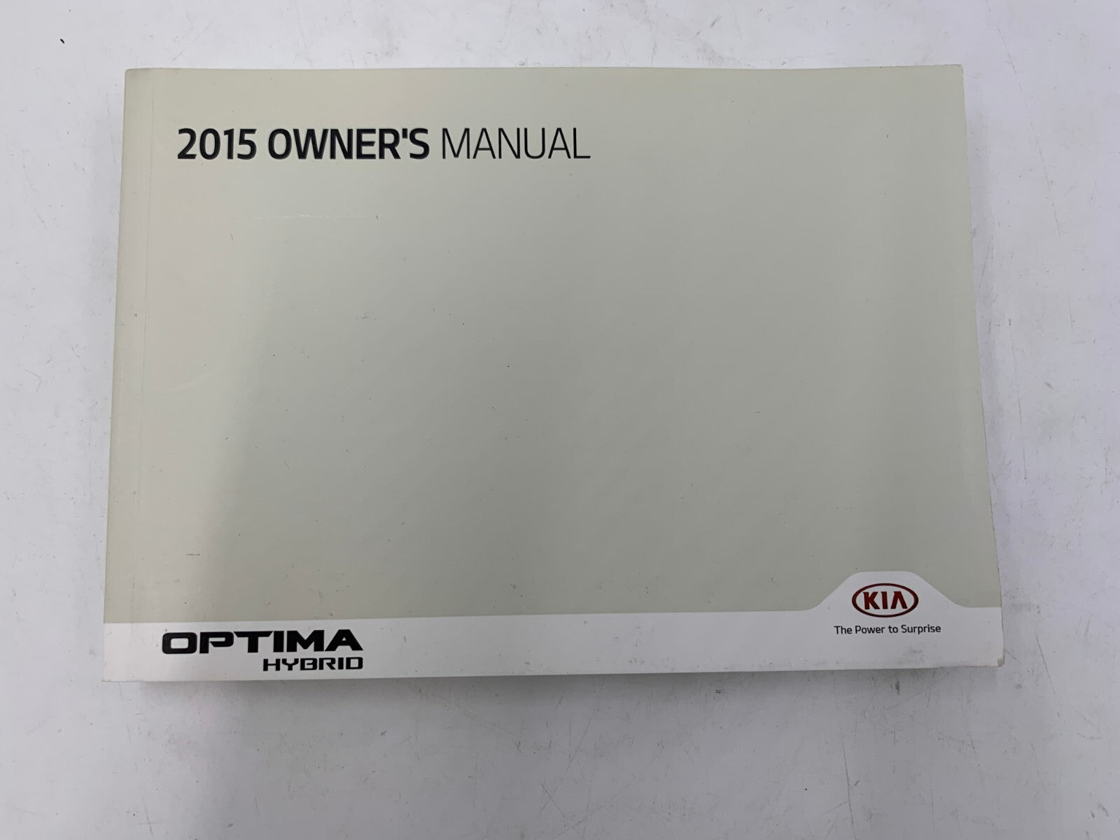 2015 Kia Optima Hybrid Owners Manual Set with Case OEM B02B38081