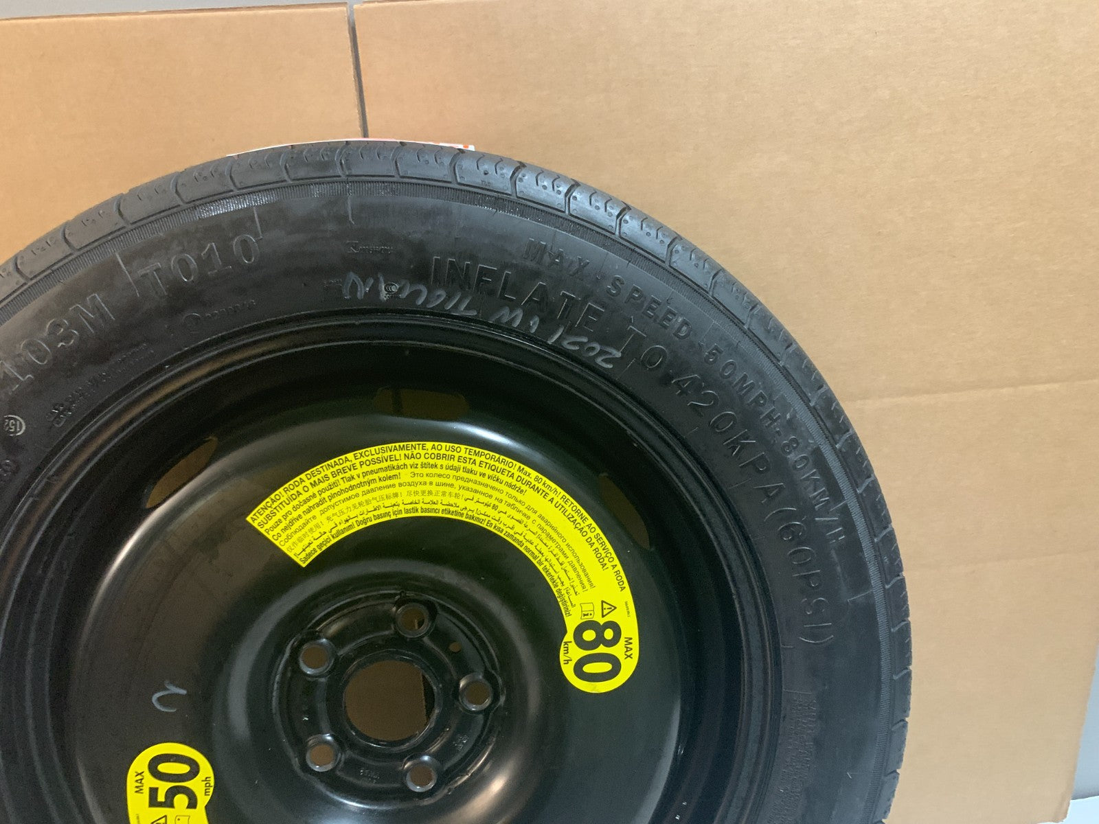 2018-2024 Volkswagen Tiguan 18" Emergency Spare Tire Compact Donut T145/85R18