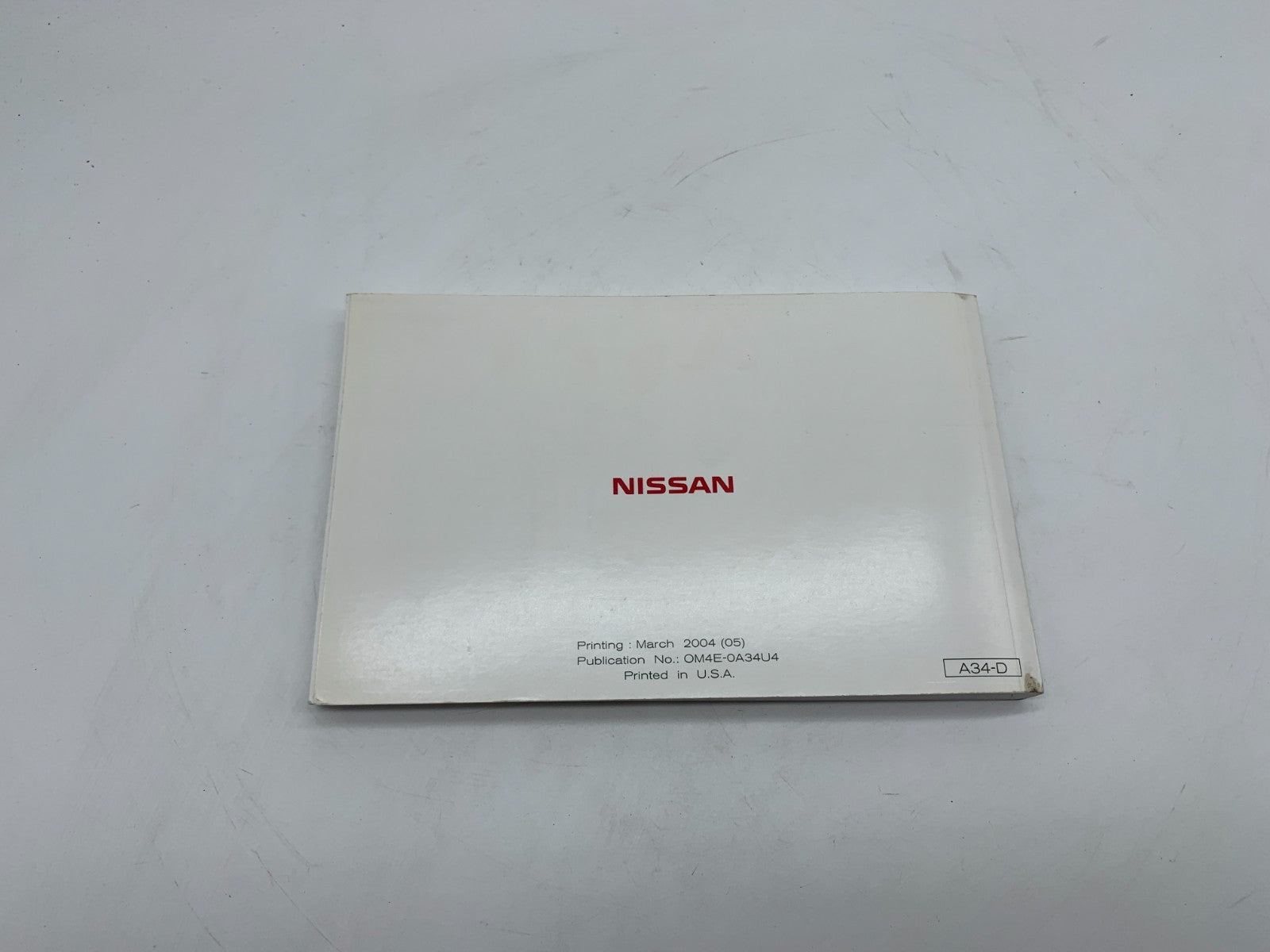 2004 Nissan Maxima Owners Manual OEM C03B56015