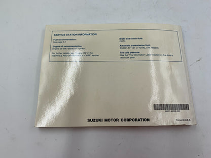 2004 Suzuki Forenza Owners Manual Set with Case B02B22041