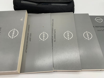 2021 Nissan Leaf Owners Manual Set with Case OEM D01B12059