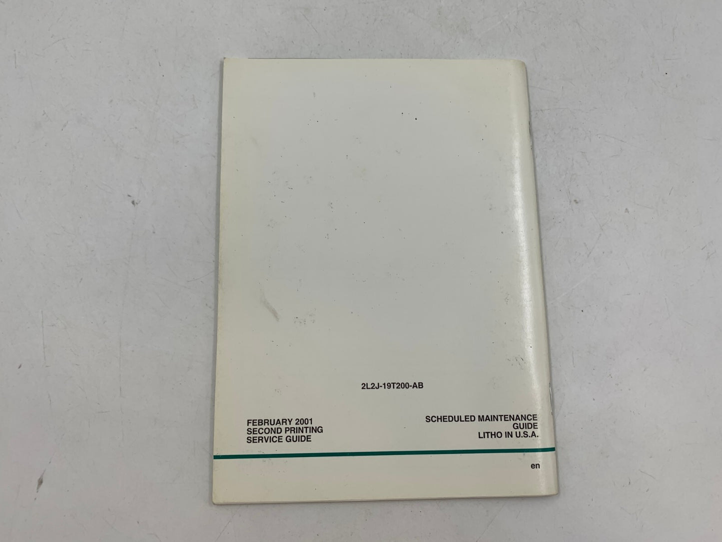 2002 Ford Escort Owners Manual Set with Case OEM C01B36012