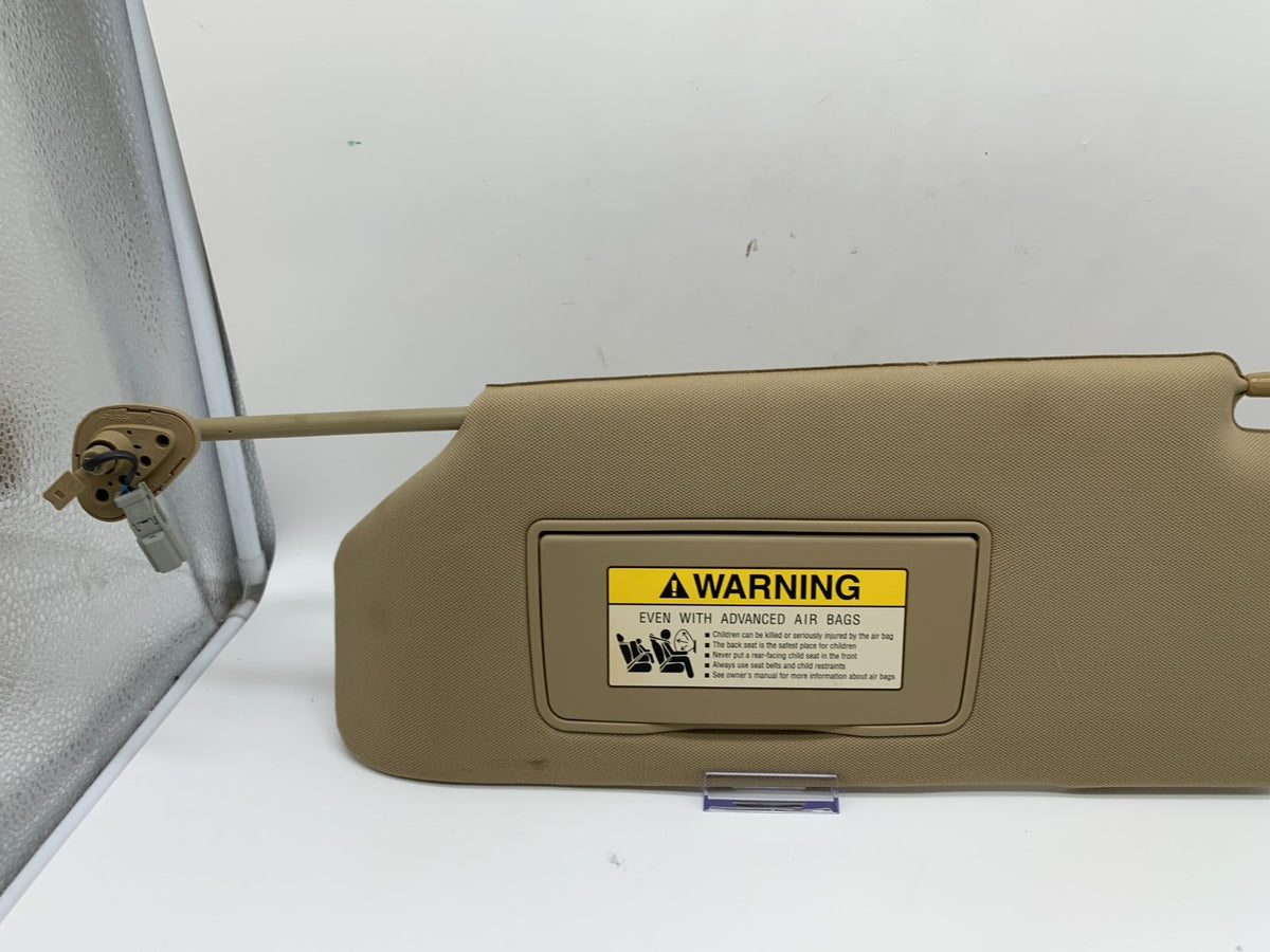 2006-2010 Honda Odyssey Driver Sun Visor Illuminated Brown OEM A02B07021