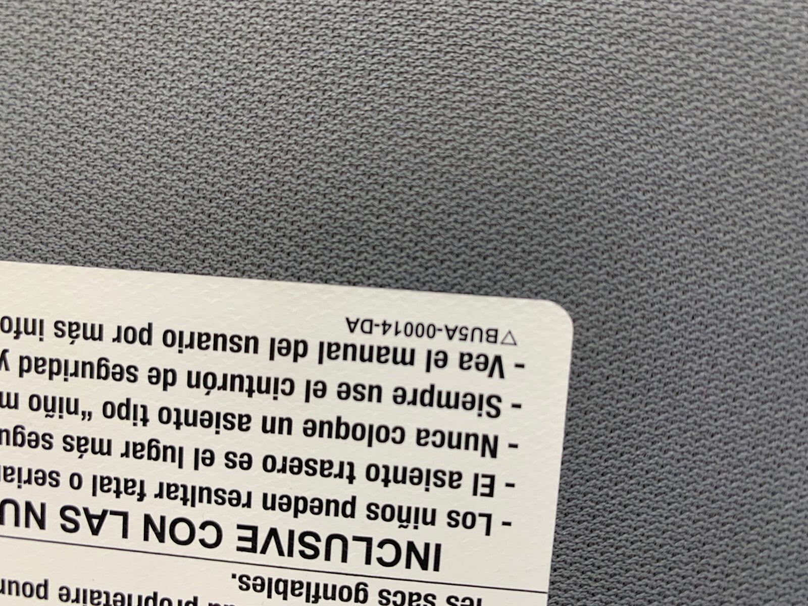 2011-2014 Ford F-150 Passenger Sun Visor Gray OEM A02B18046