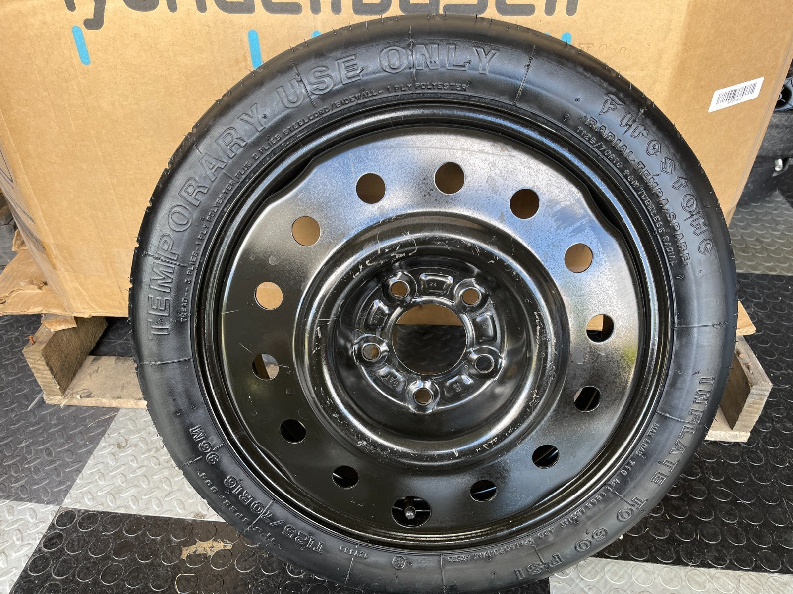 2000-2003 Cadillac Deville 16" Emergency Spare Tire Compact with Jack T125/70R16