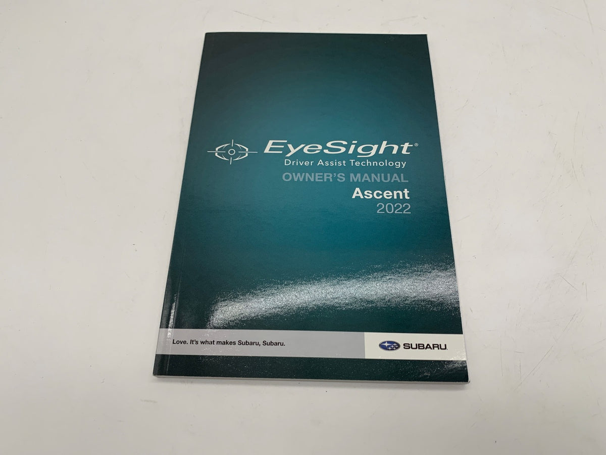 2022 Subaru Ascent Owners Manual Set with Case OEM R01B12043