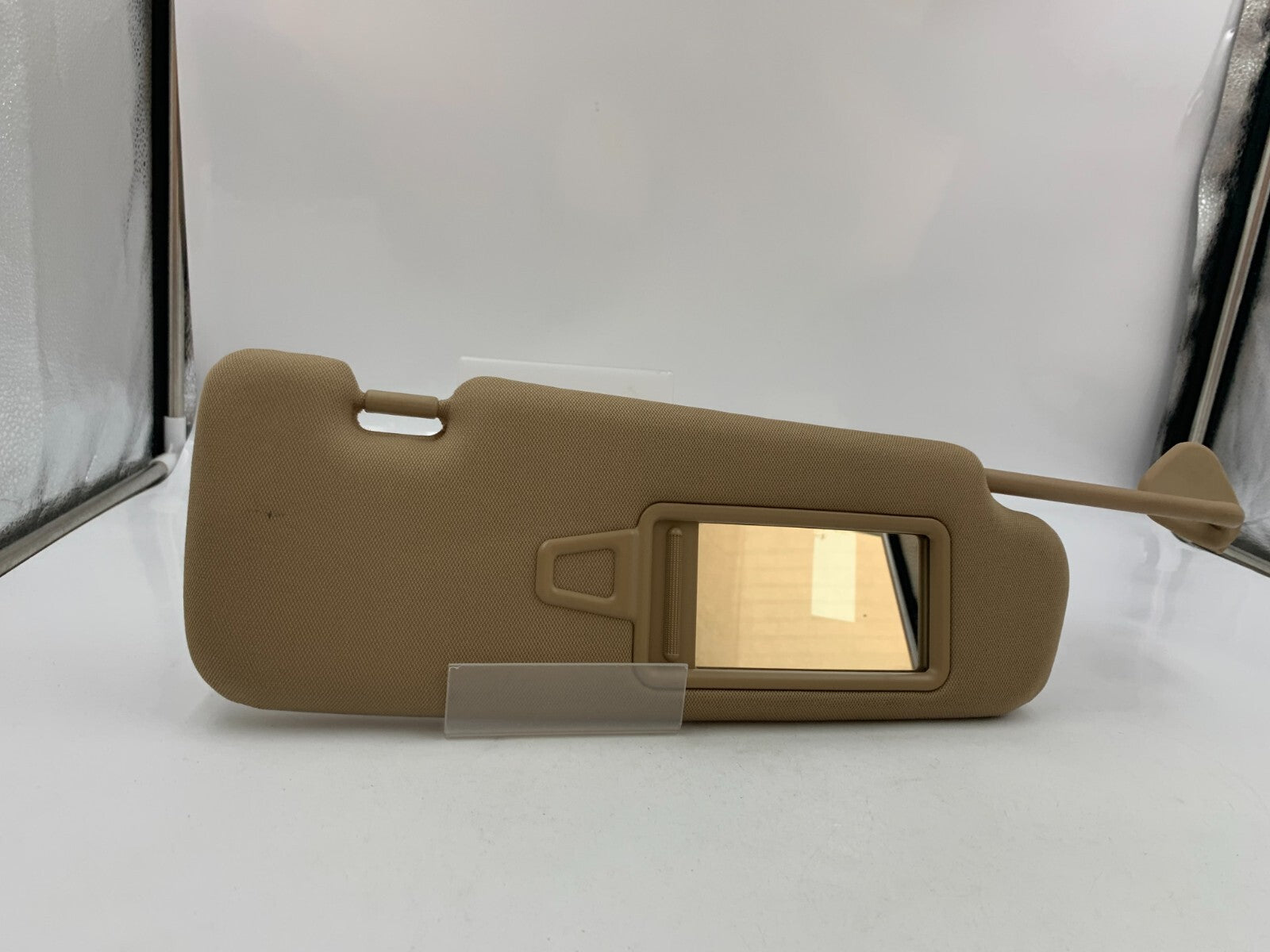 2011-2015 Hyundai Sonata Passenger Sun Visor Tan Illuminated OEM D04B67001