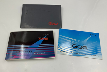 1997 Geo Prizm Owners Manual Handbook with Case OEM N01B14008
