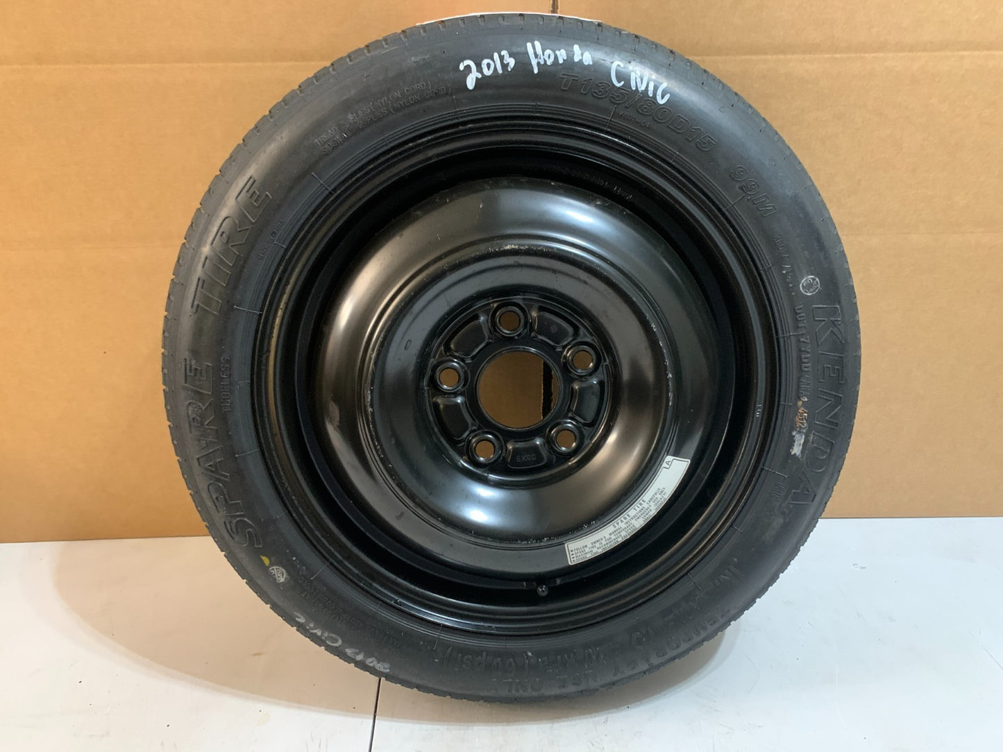 2010-2015 Honda Civic 15" Spare Tire Compact Donut OEM T135/80D15