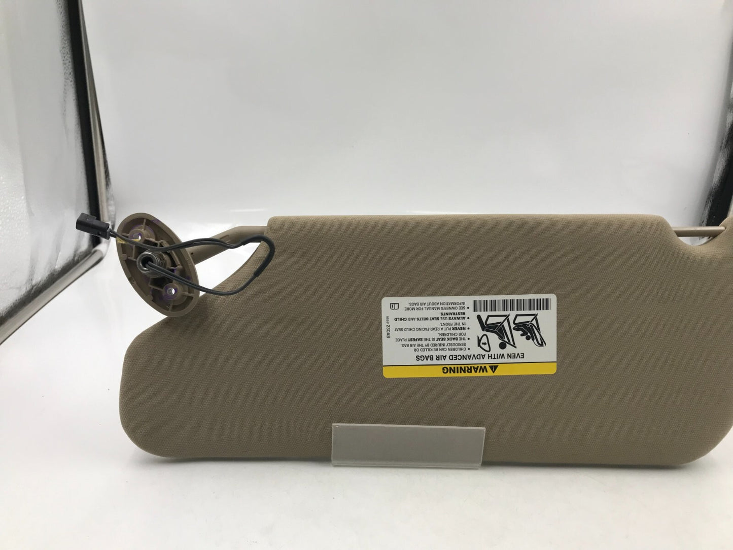 2011-2014 Chrysler 200 Sedan Passenger Sun Visor Illuminated Beige OE E01B56062
